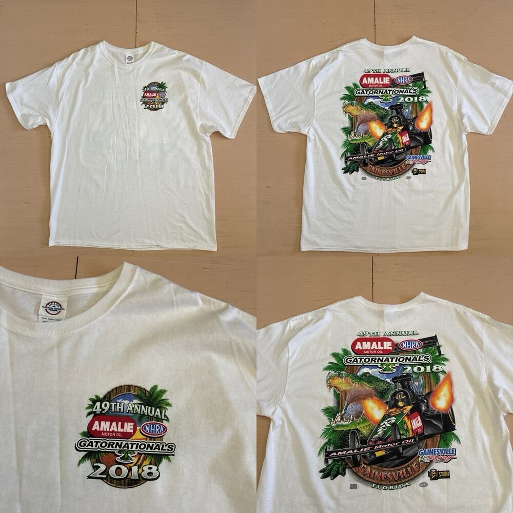 49th Annual Men's Size 2XL NHRA Amalie Motor Oil Gatornationals 2018 T-Shirt